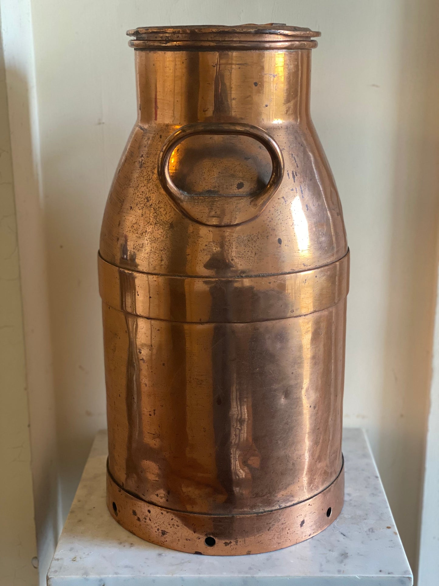 Antique French Copper milk churn