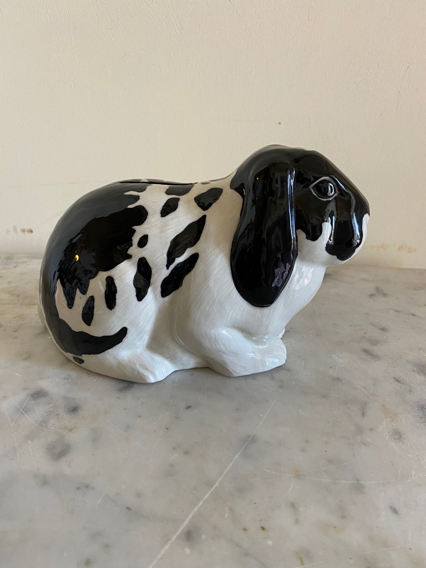 Lop eared bunny ceramic money box
