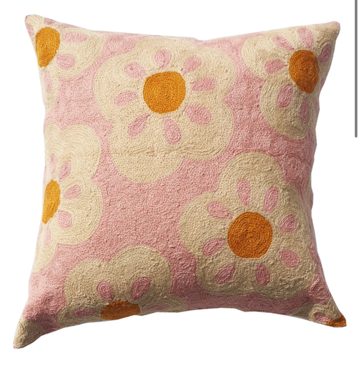 Eliza Piro Embroidery Cushion FLOWER POWER