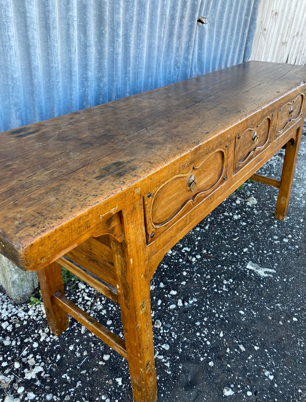 Antique hall table