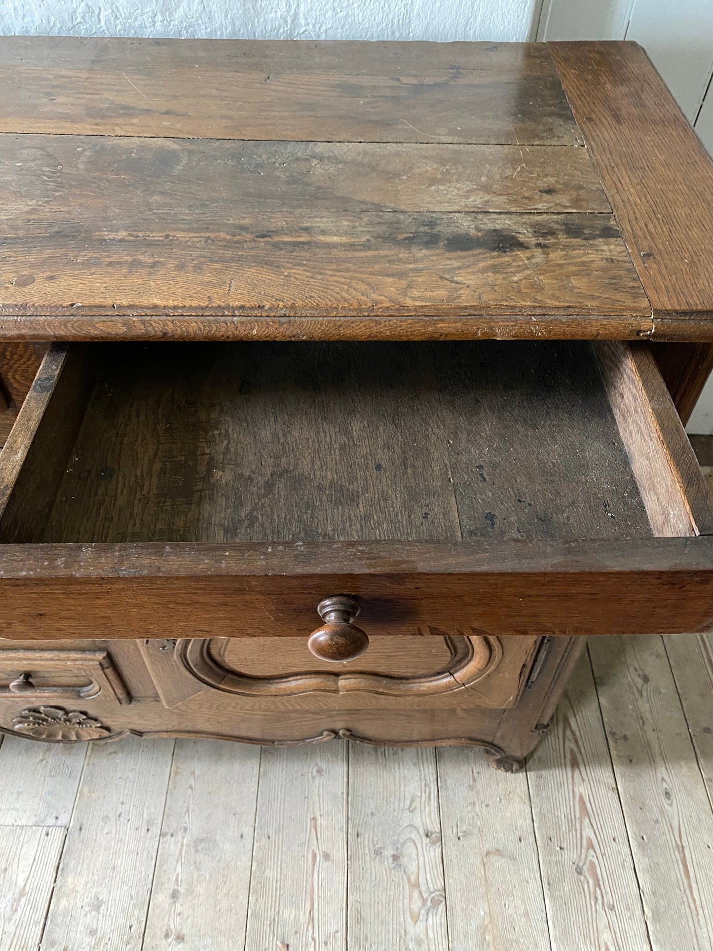 Antique French oak buffet