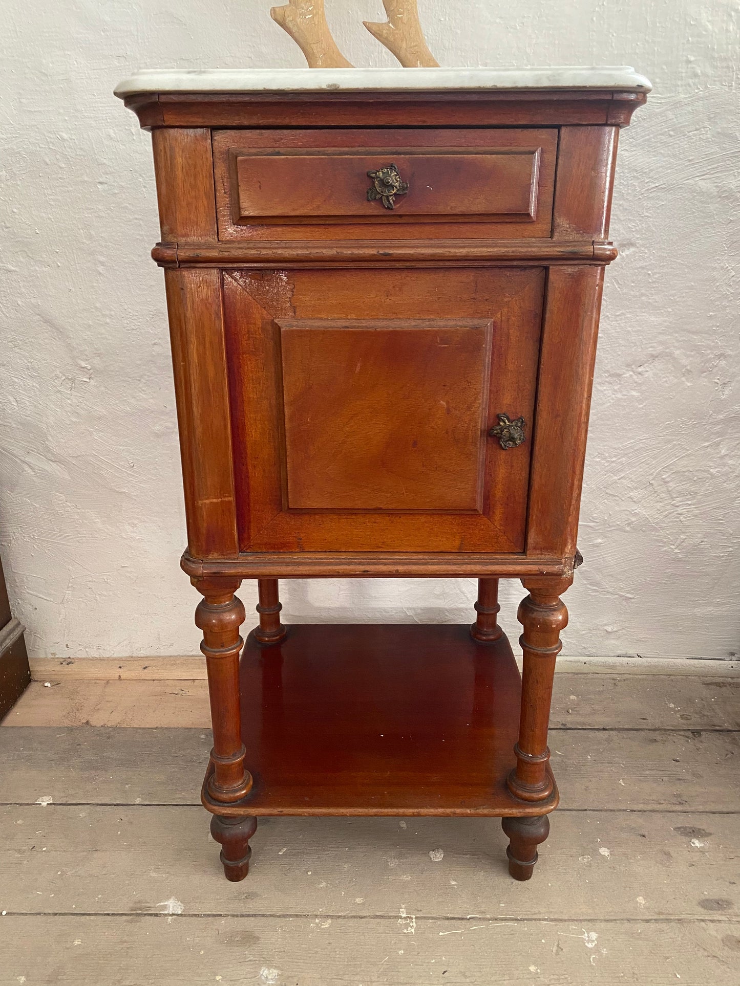 Antique French bedside table