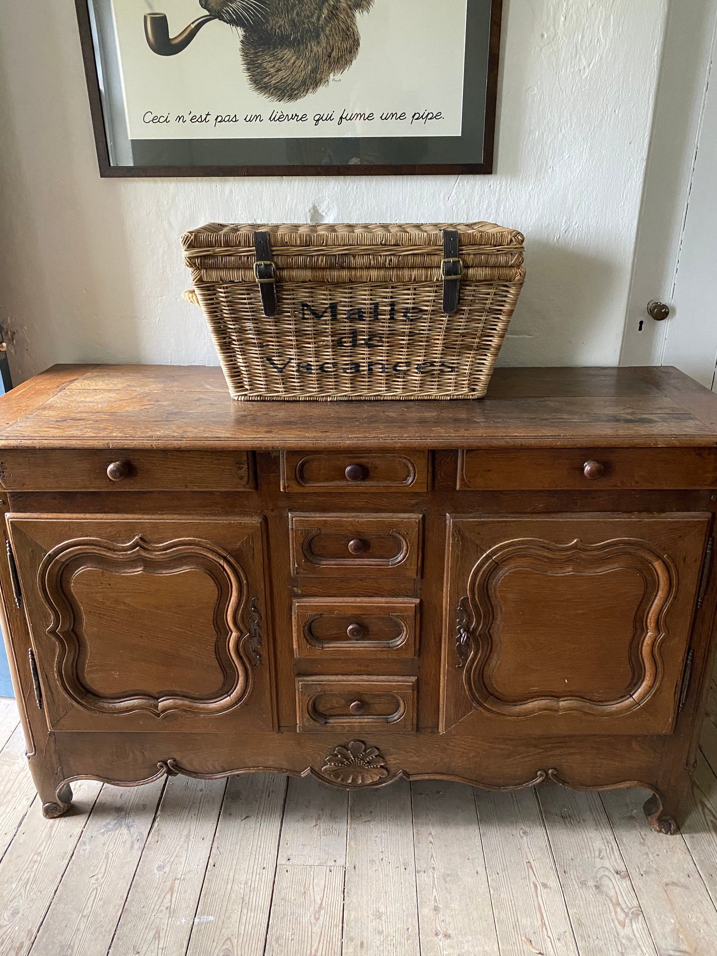Antique French oak buffet