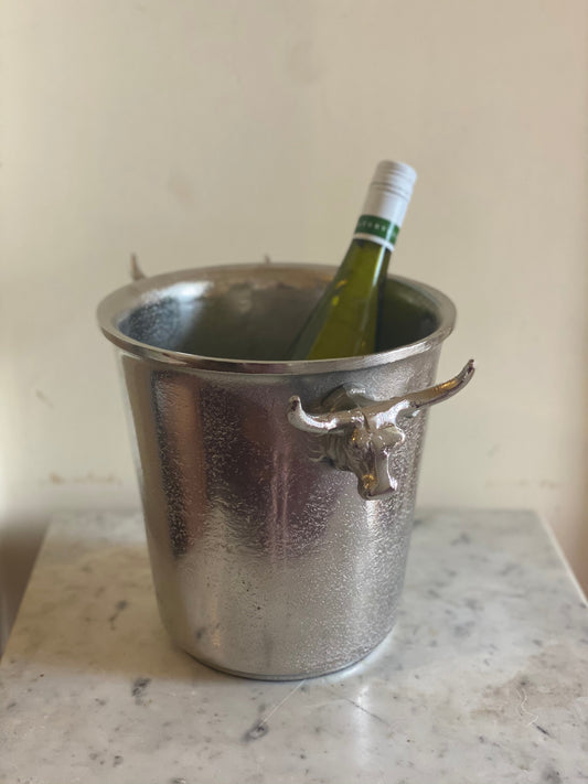 Silver bull ice bucket