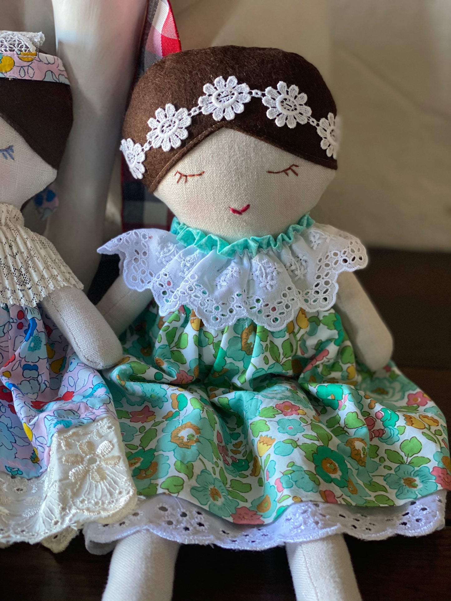 Handmade dolls liberty dresses 🌸