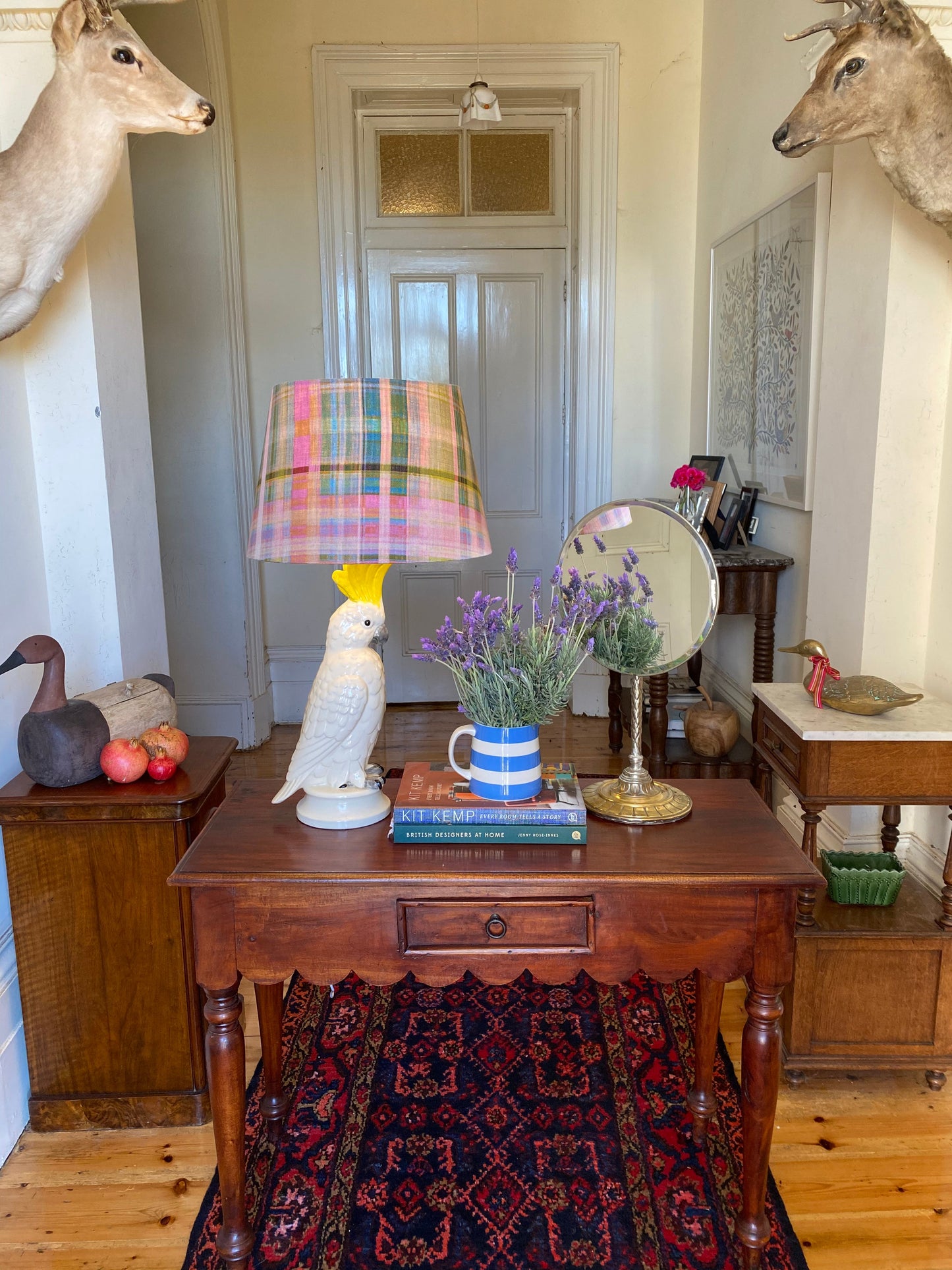 Scalloped side table