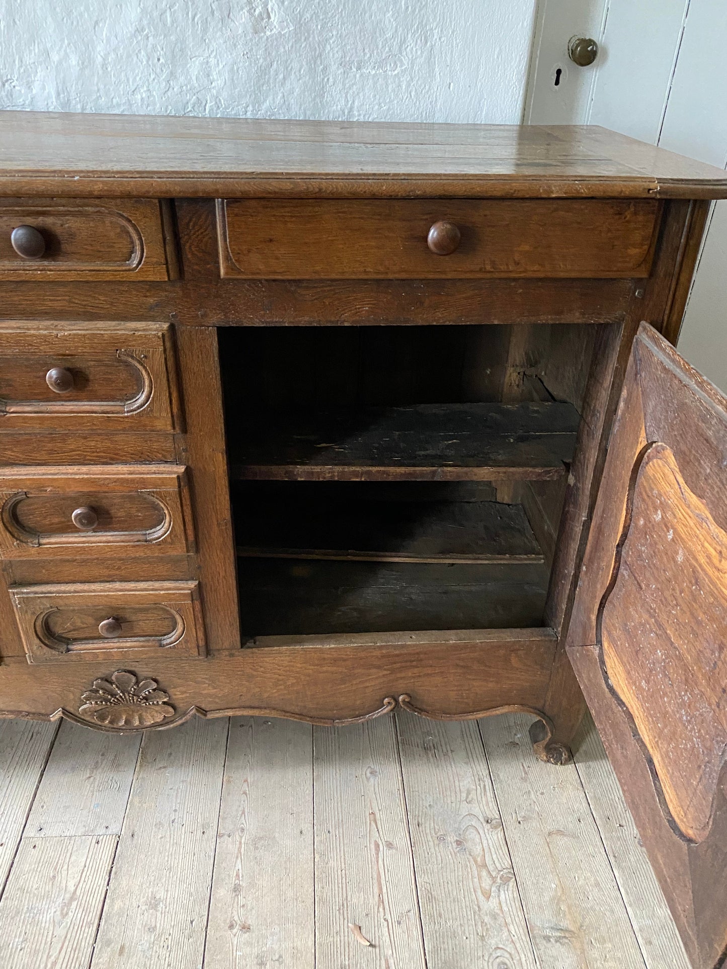 Antique French oak buffet