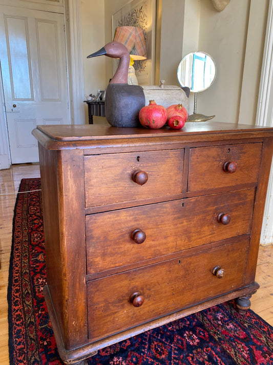 Antique cedar chest of drawers