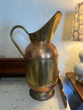 Load image into Gallery viewer, French copper and brass over sized jug