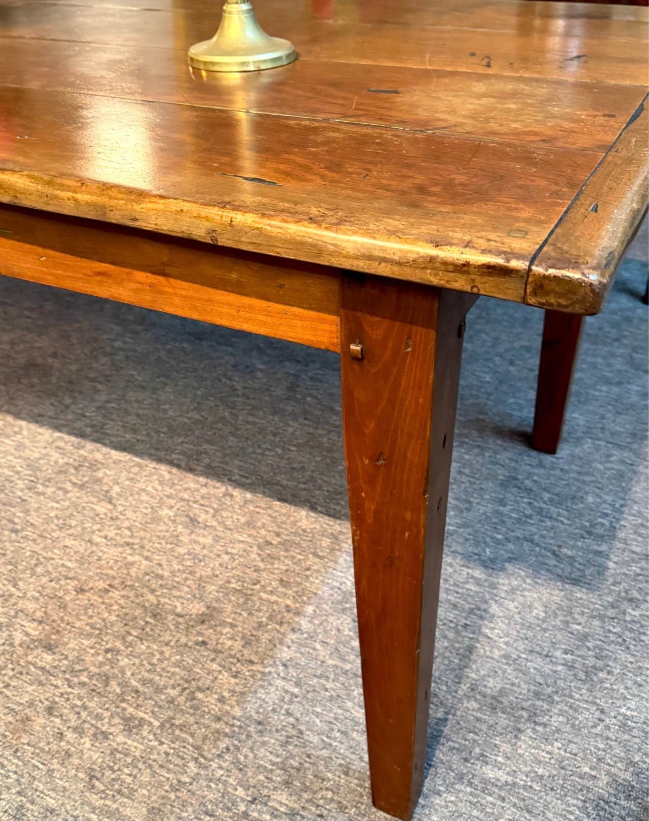 French cherrywood farmhouse table lovely patina