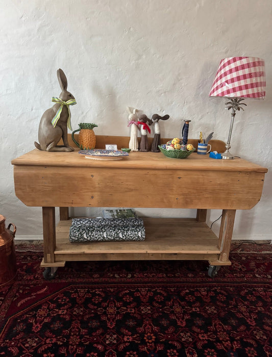 Antique Kauri pine work bench