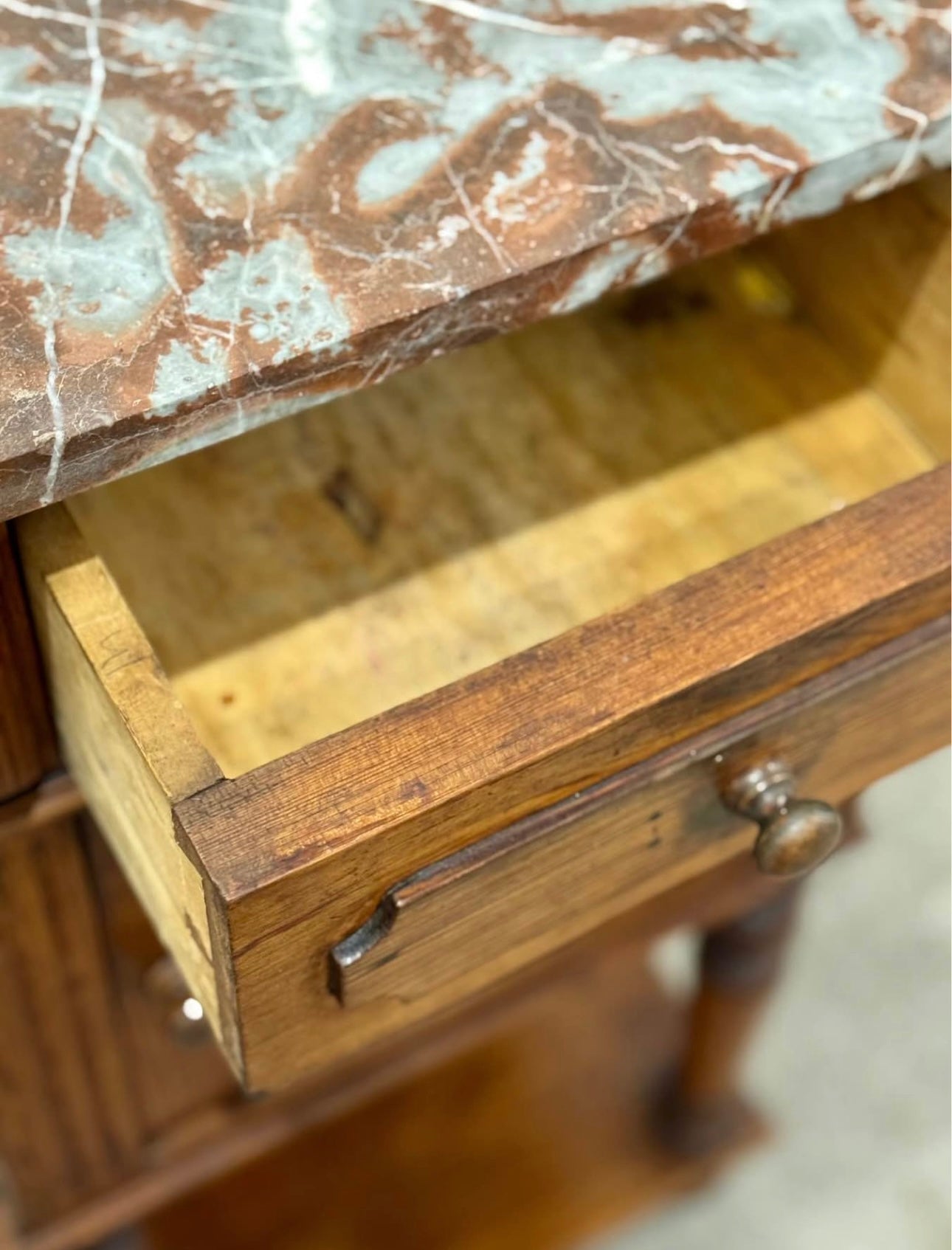 Antique French bedside table