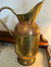 Load image into Gallery viewer, French copper and brass over sized jug