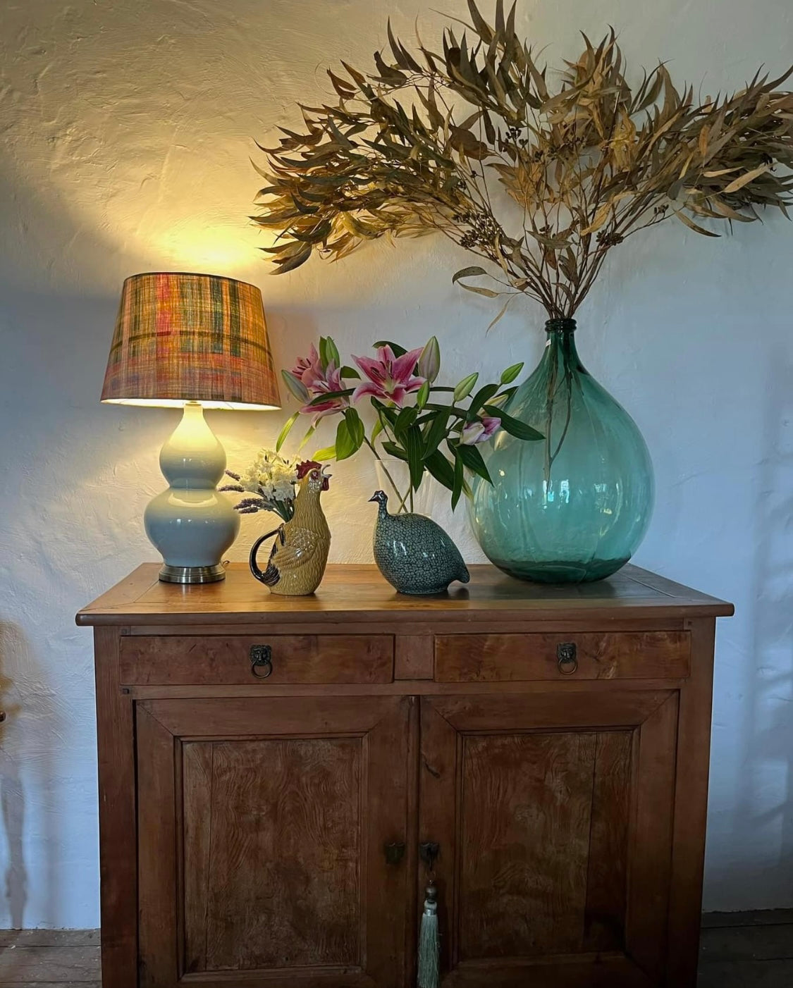 Antique French Fruitwood cabinet