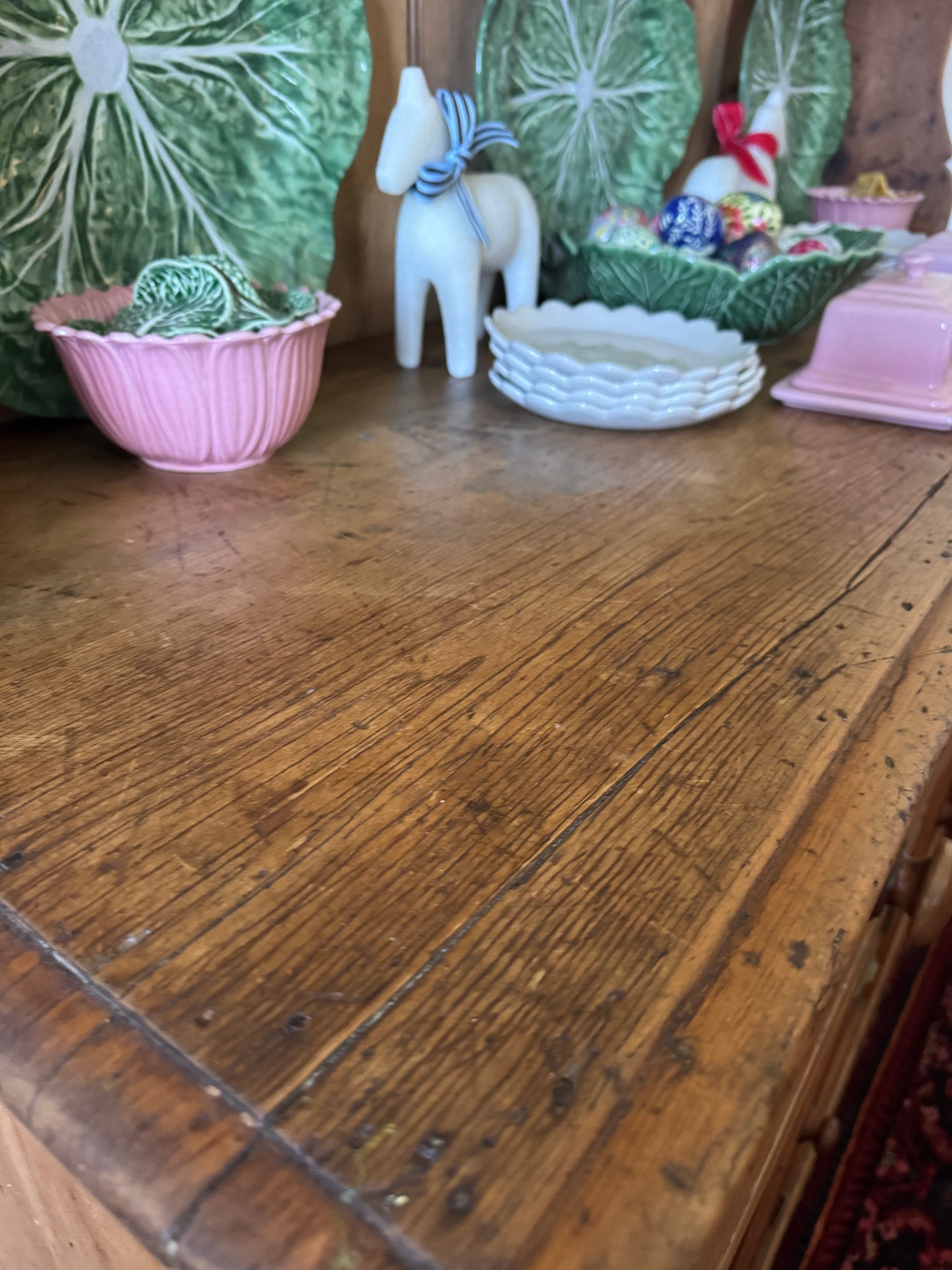 Antique English pine dresser over sized