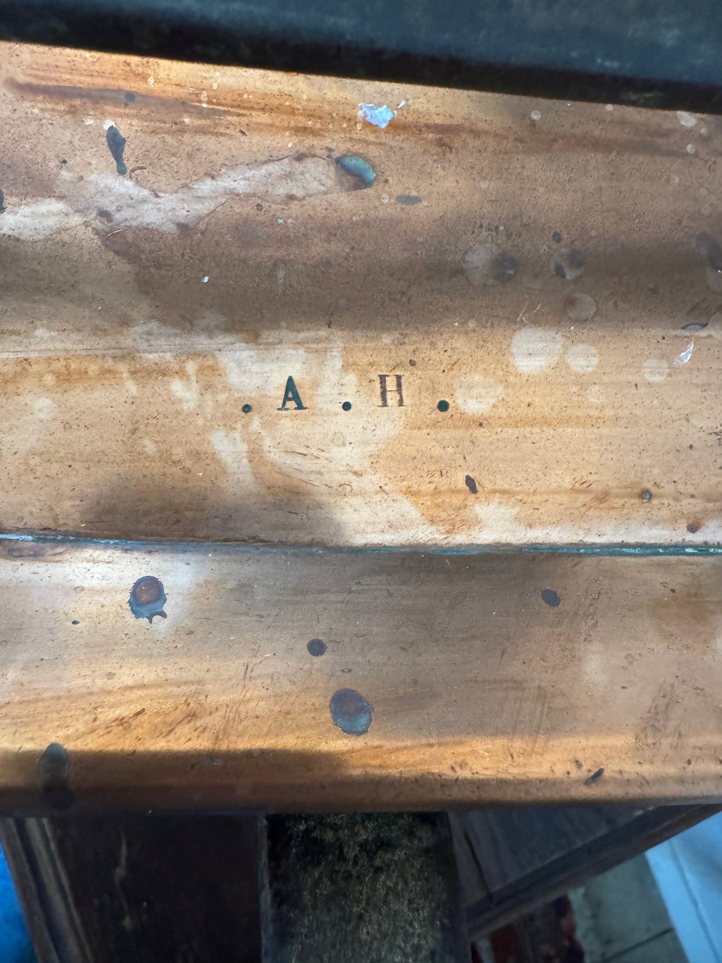 French copper roasting dish