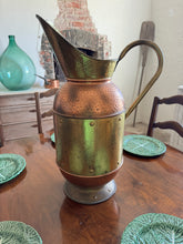 Load image into Gallery viewer, French copper and brass over sized jug