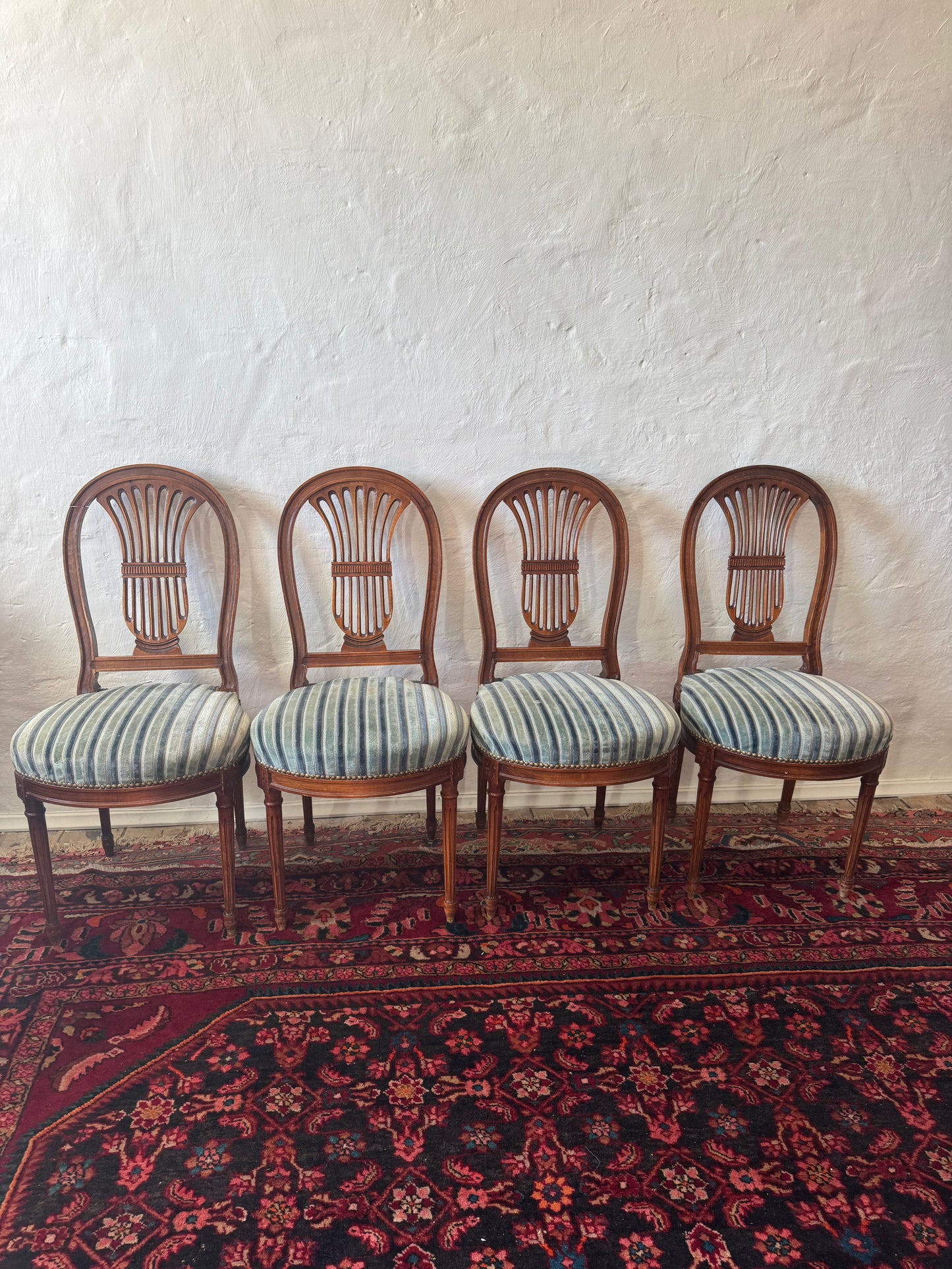 Antique French Lyrebird chairs