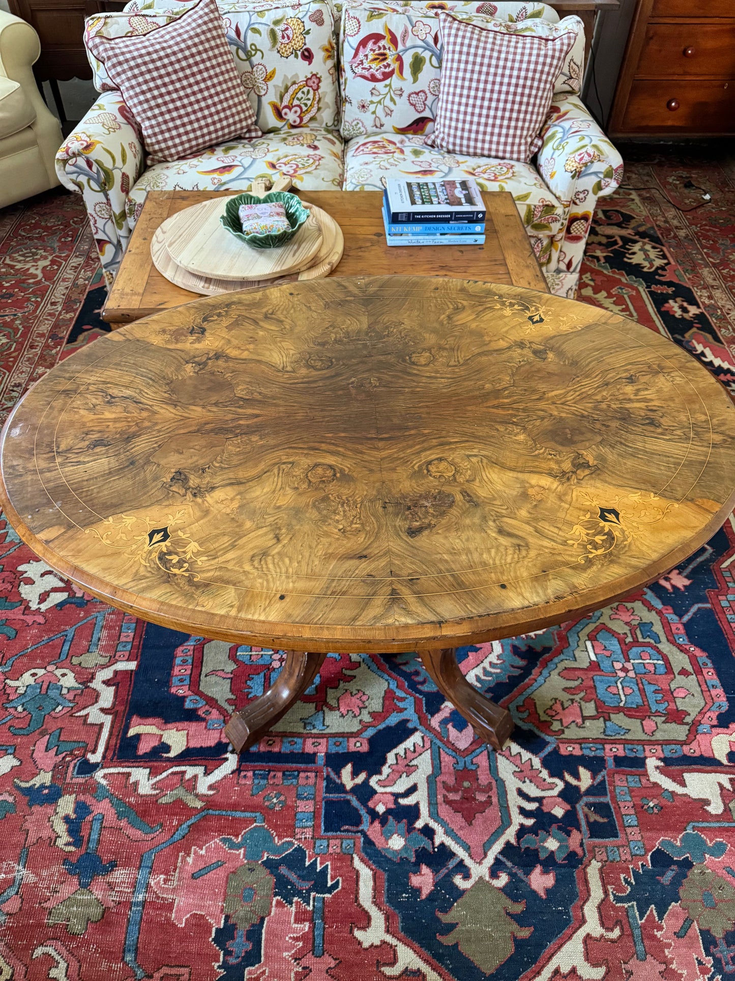 Walnut burr table
