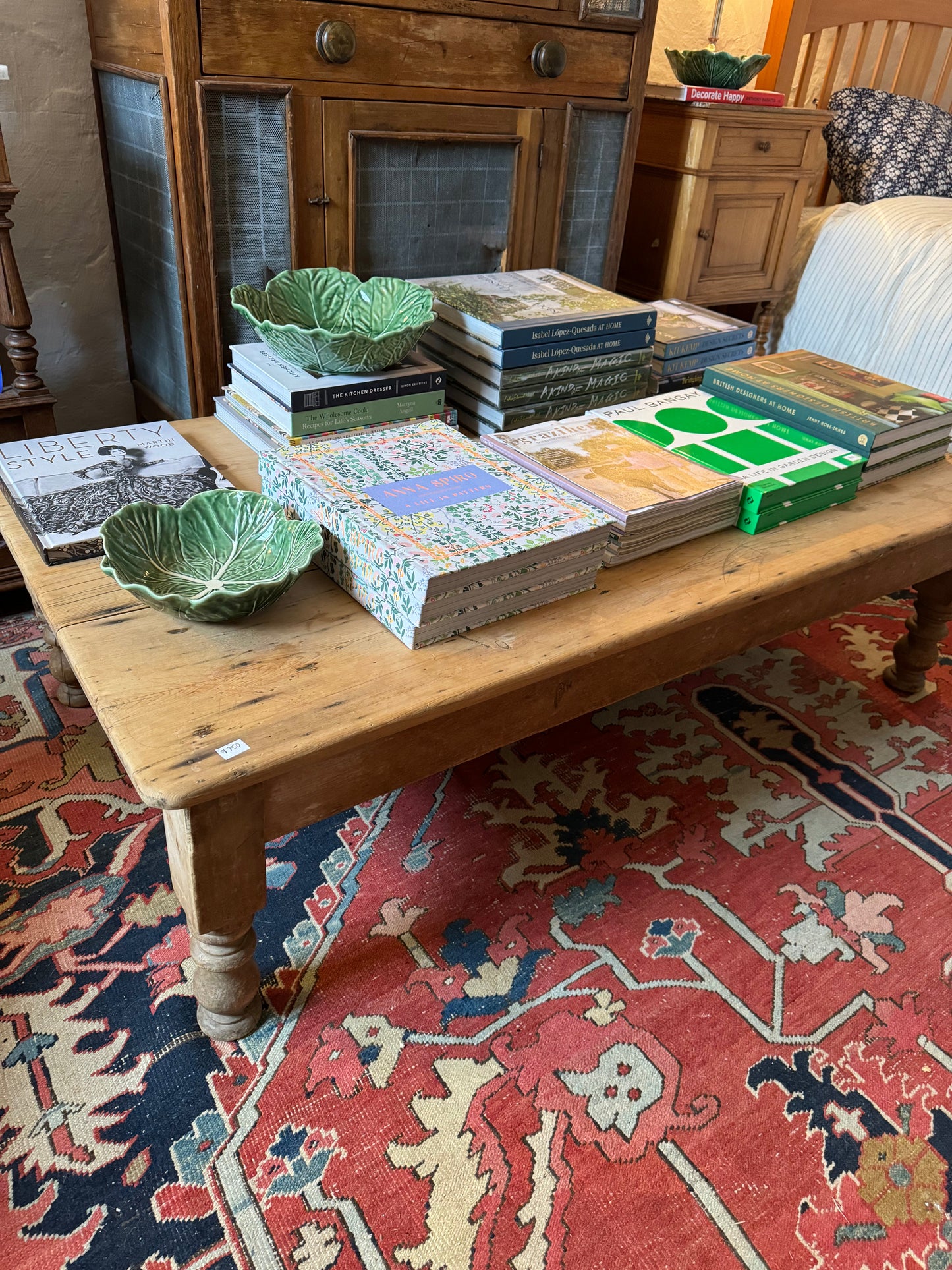 Antique pine coffee table