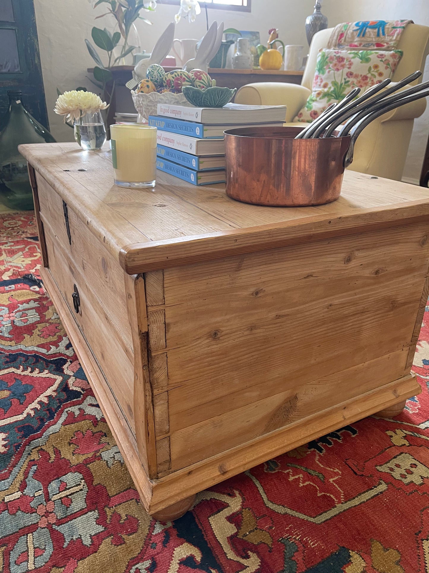 Huge antique pine trunk