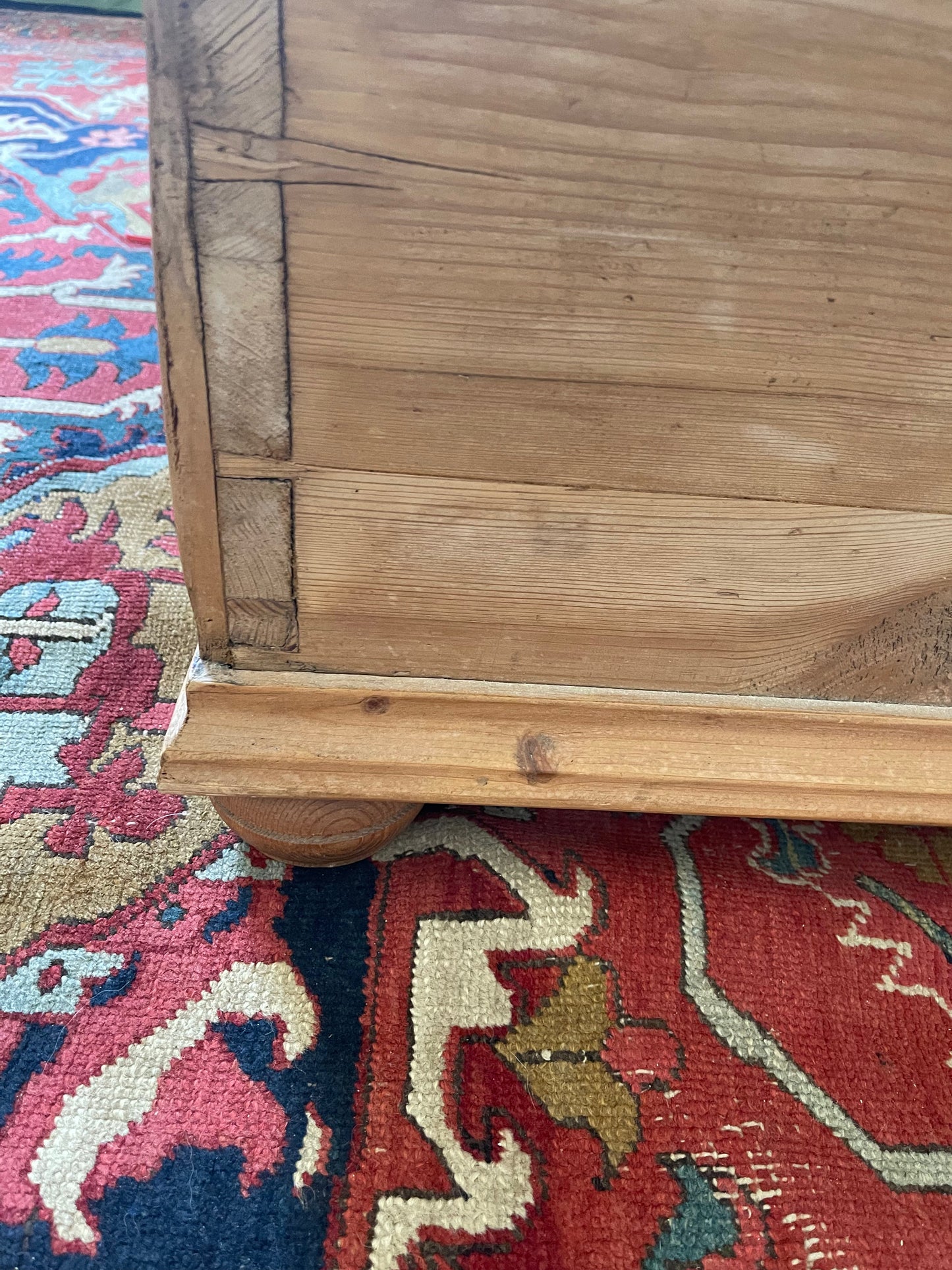 Huge antique pine trunk