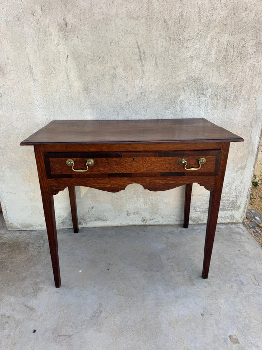 Georgian oak side table