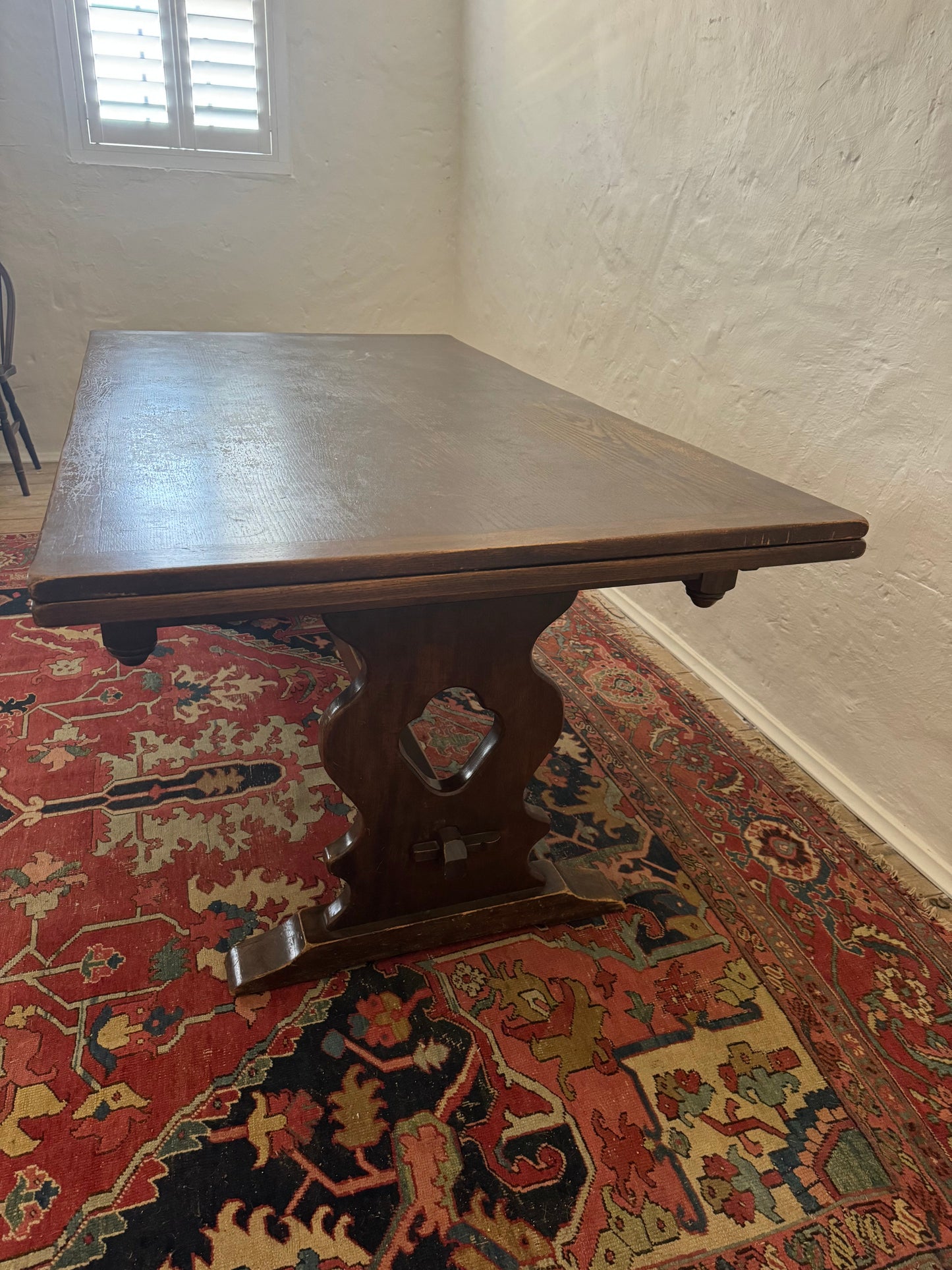 Antique extendable farmhouse table