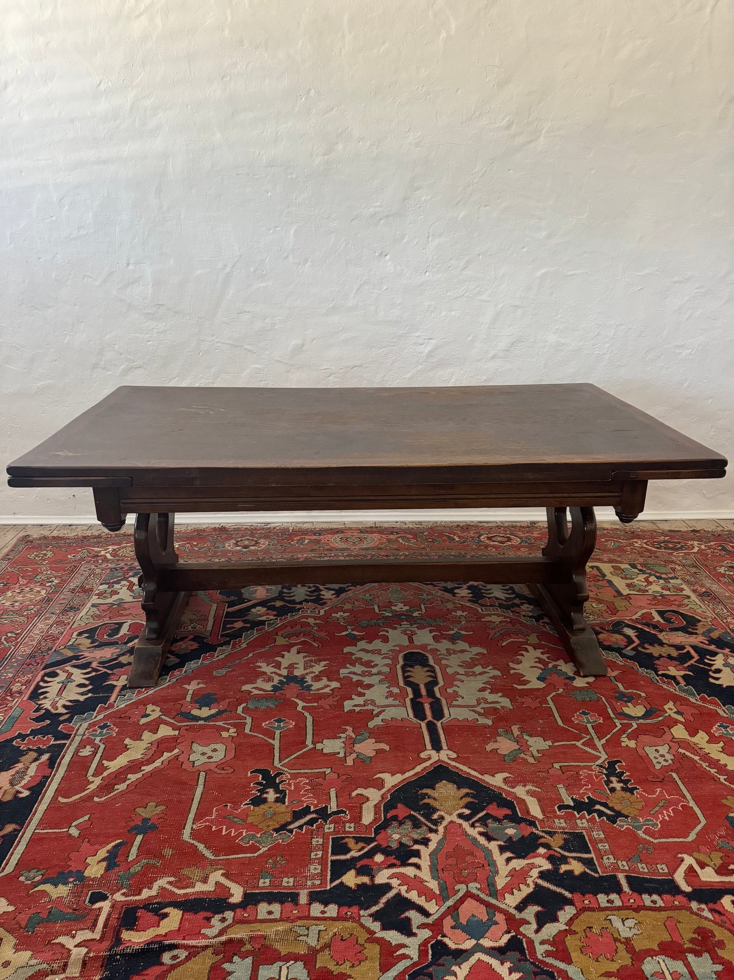 Antique extendable farmhouse table