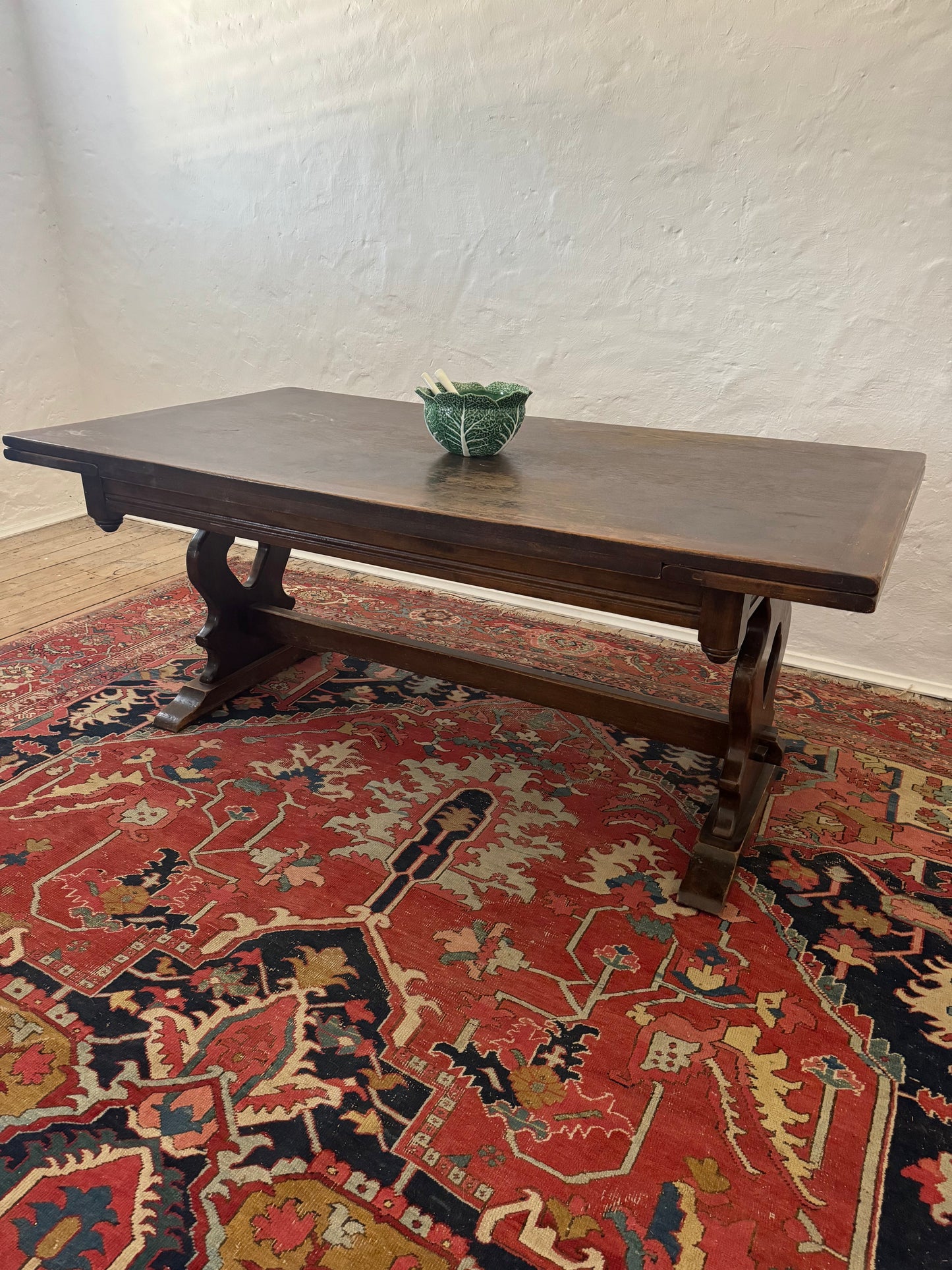 Antique extendable farmhouse table
