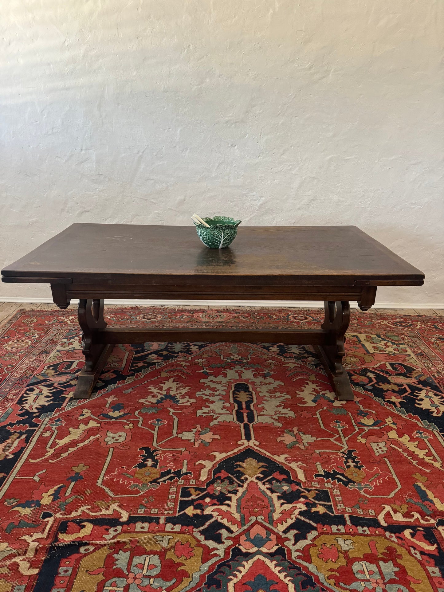 Antique extendable farmhouse table