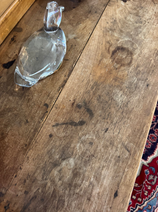 Antique oak side table