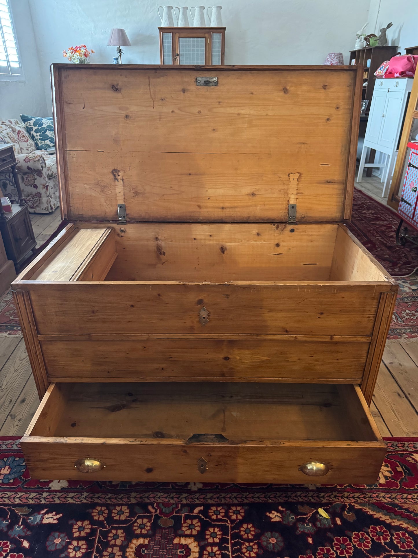 Victorian English Baltic Pine Chest