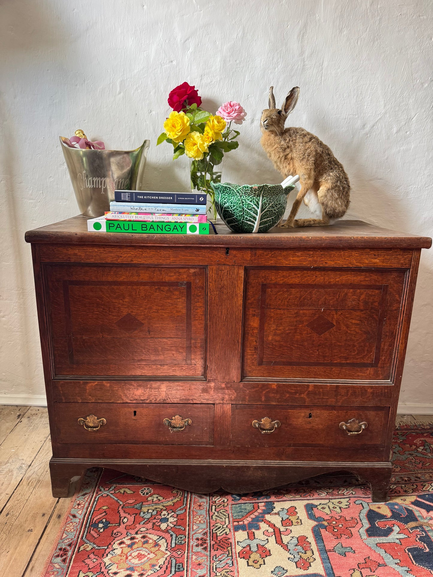 French oak mule chest