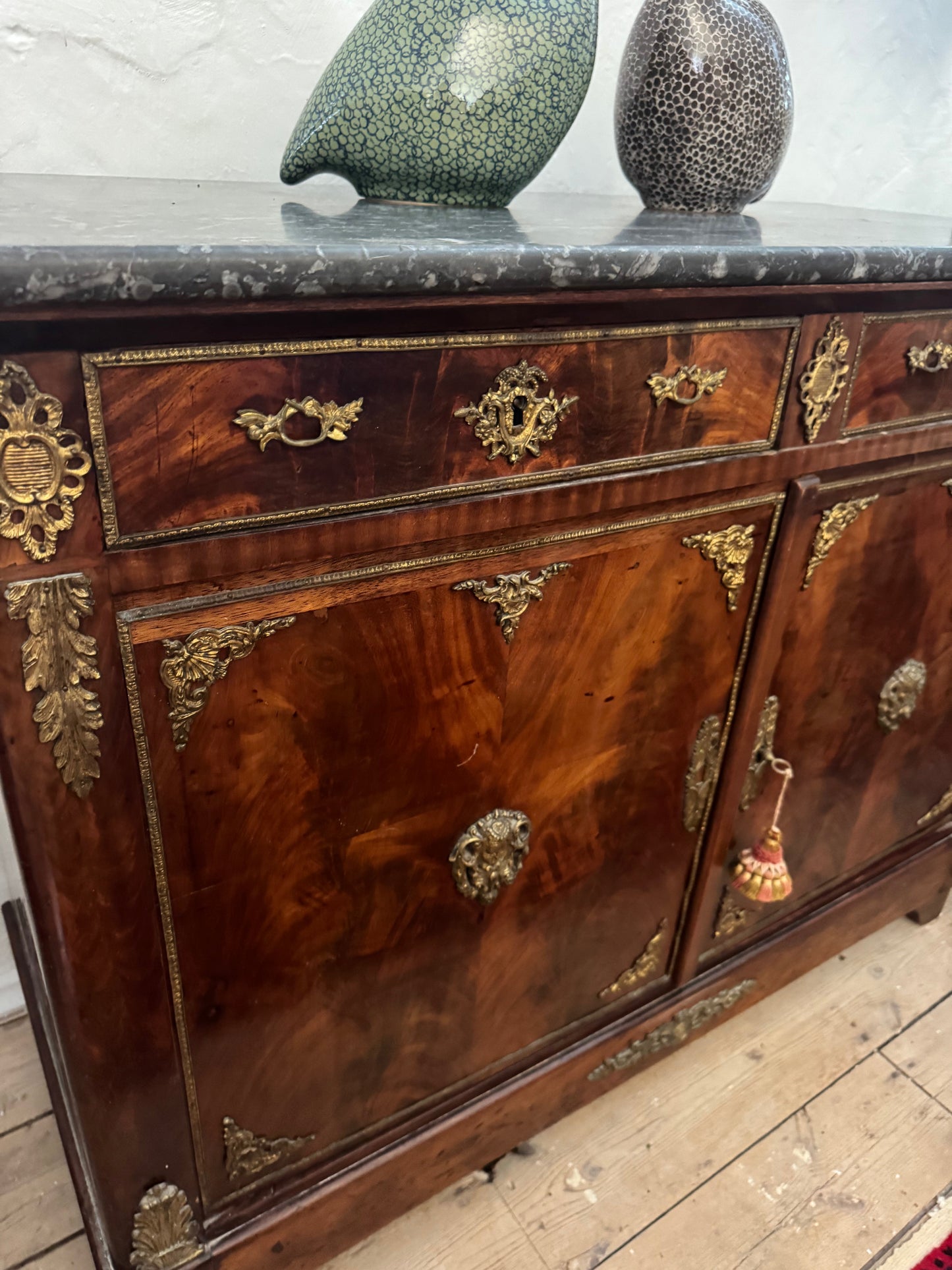 Marble topped French Empire buffet