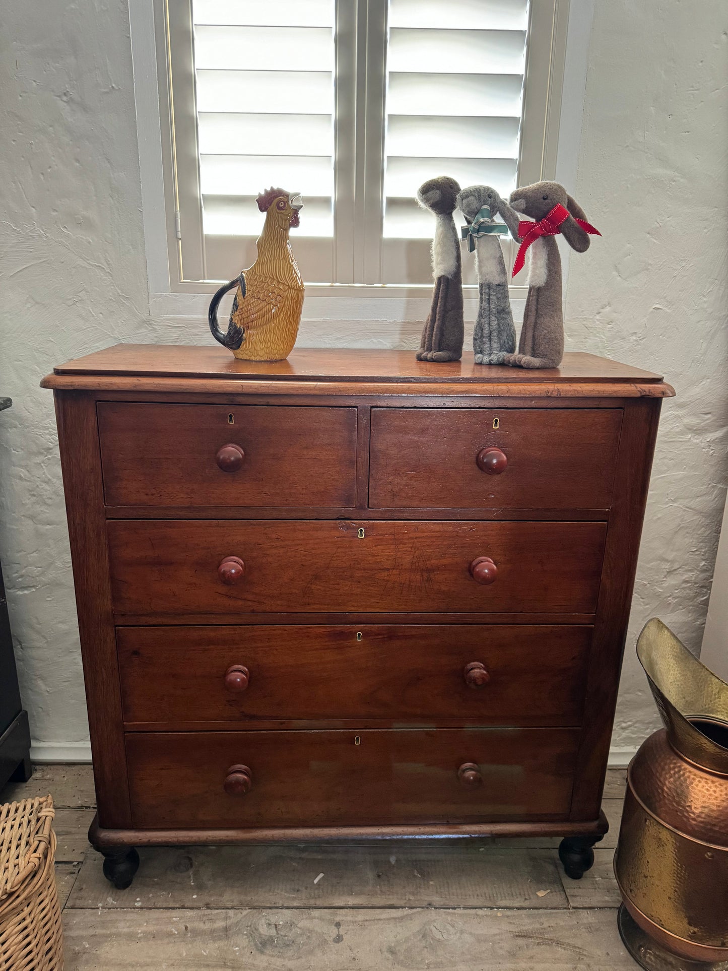 Australian cedar chest of 5 drawers Circa 1890