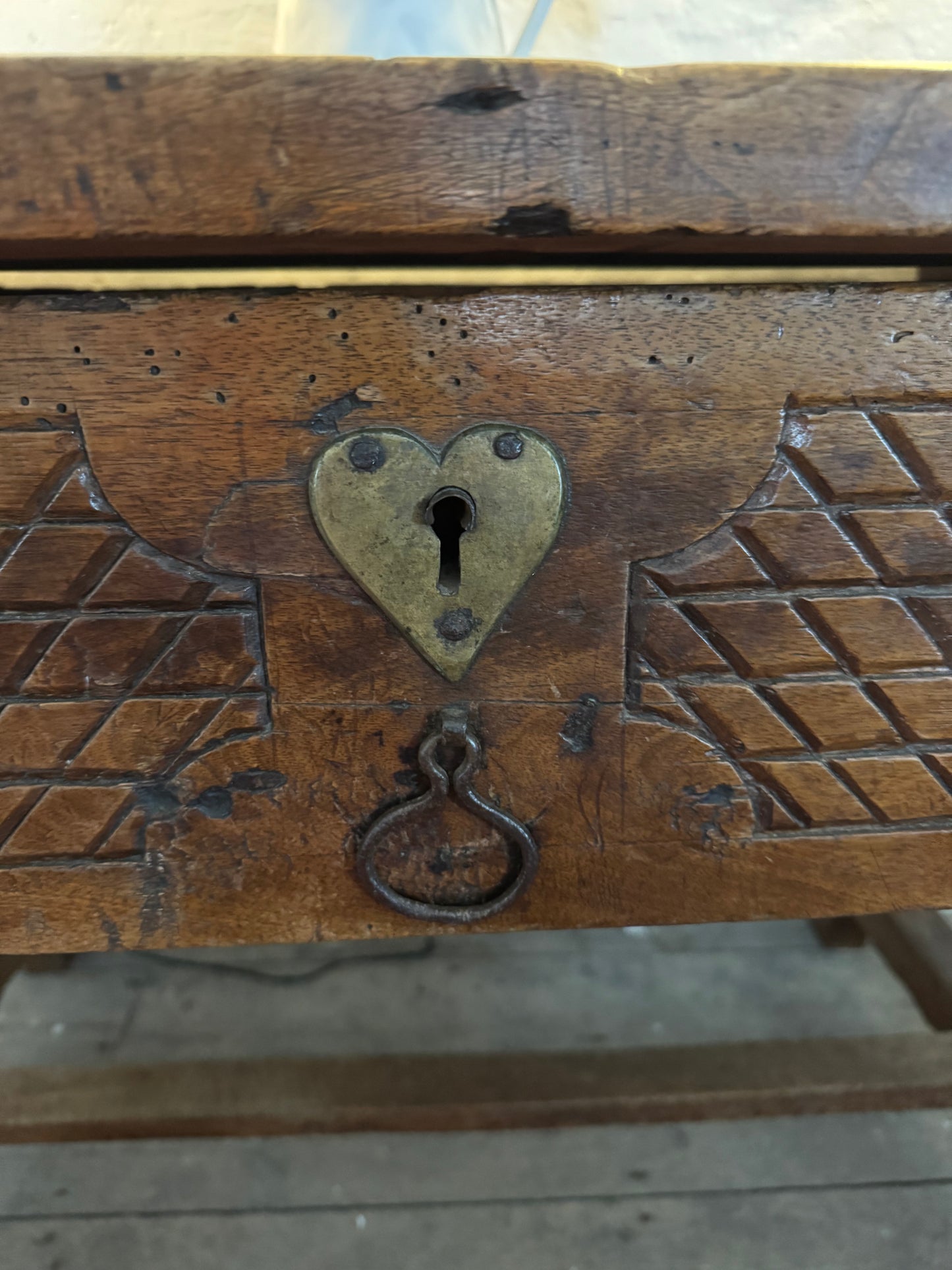 Antique Spanish walnut table 18th century