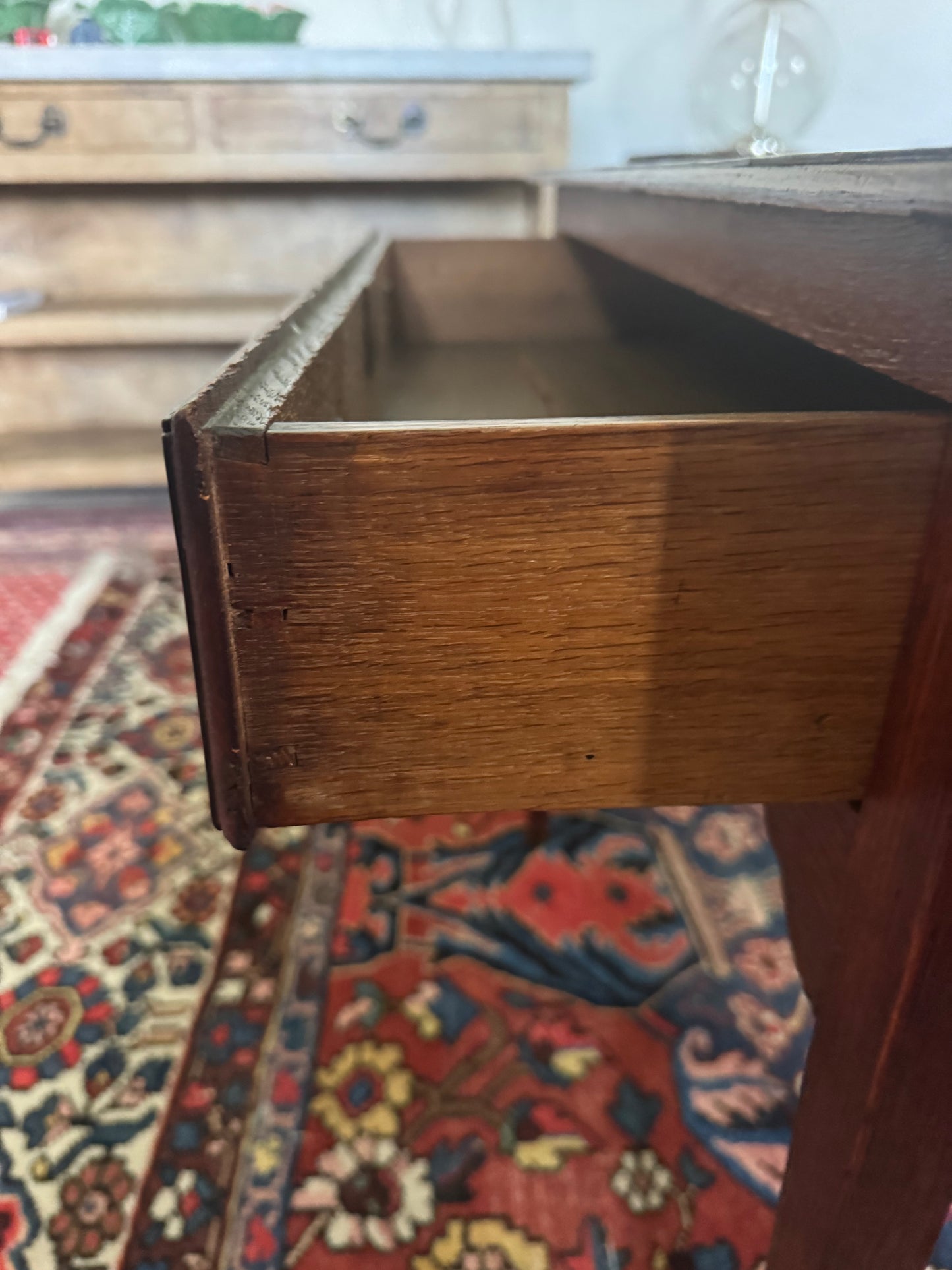 Georgian oak side table