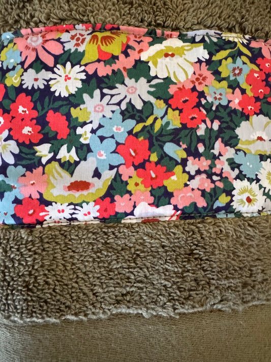 Liberty hand towel green with Thorpe liberty