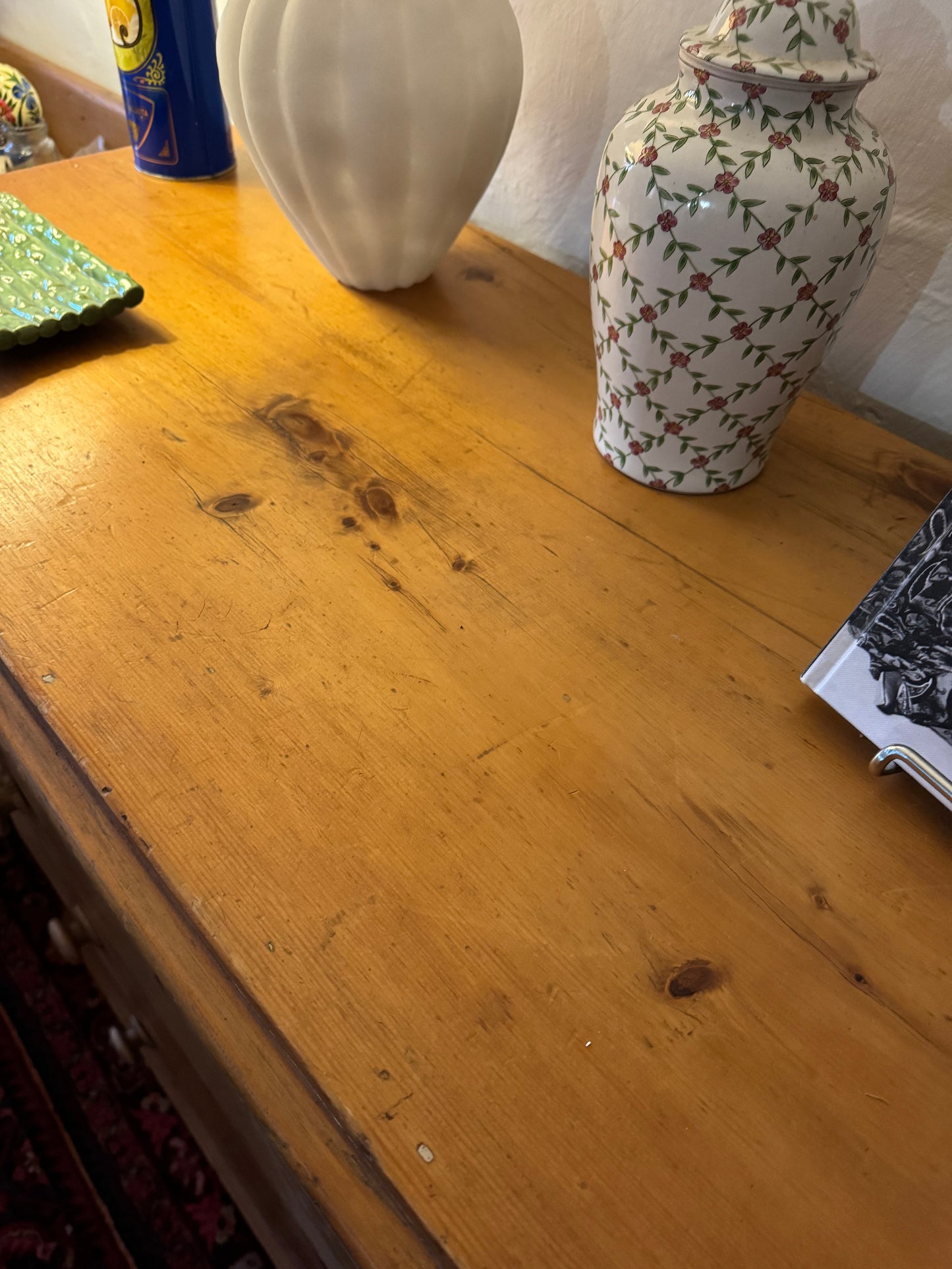 Antique pine drawers imported from England