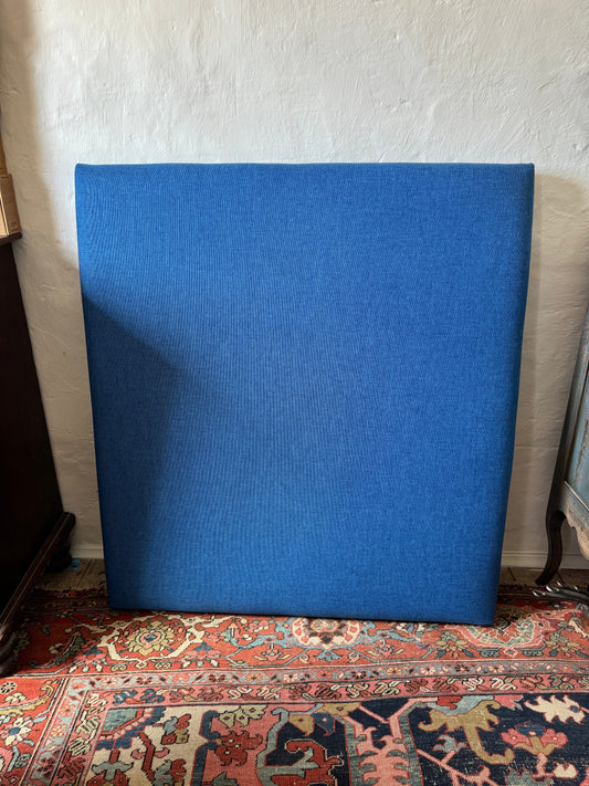 King single bed head covered with Warwick fabric