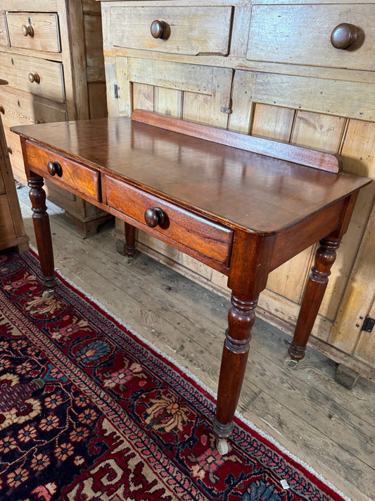 Antique side table or drinks trolley on castors