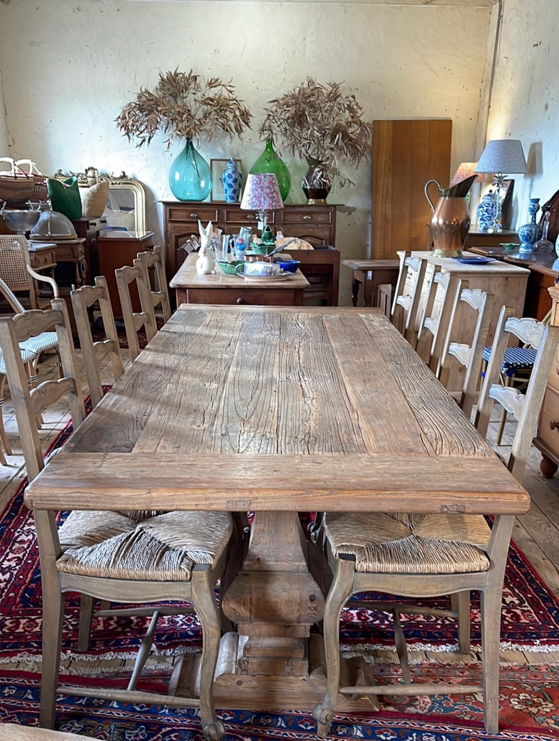 Rustic farmhouse table