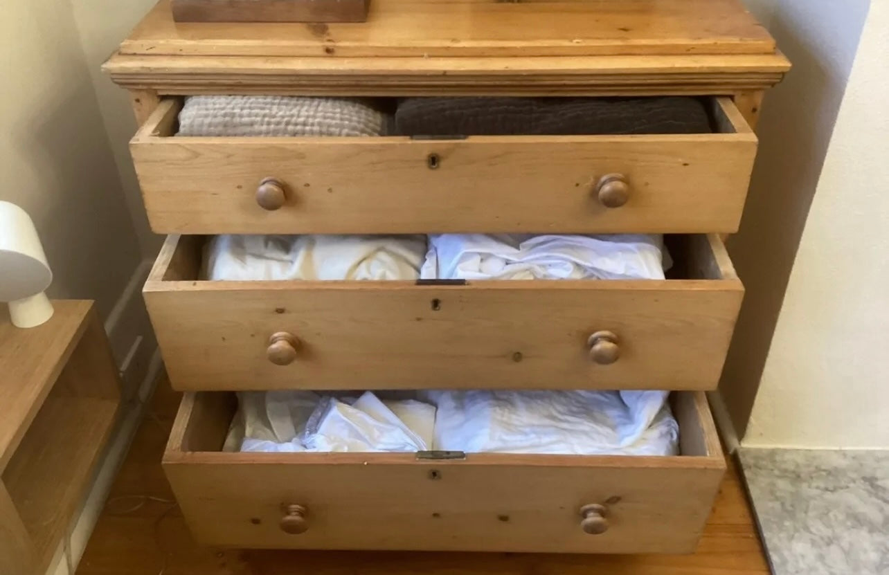 Late 1800’s  pine chest of drawers
