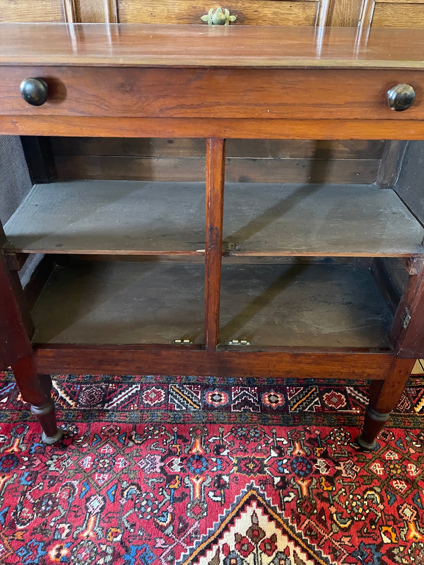 Antique cedar meat safe