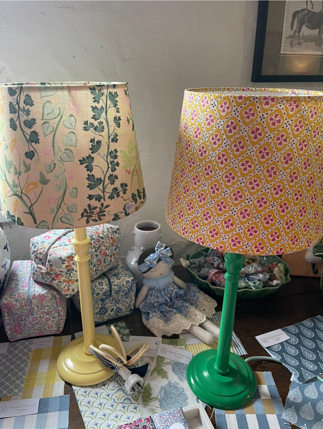 Yellow lamp base by Narissa Perks