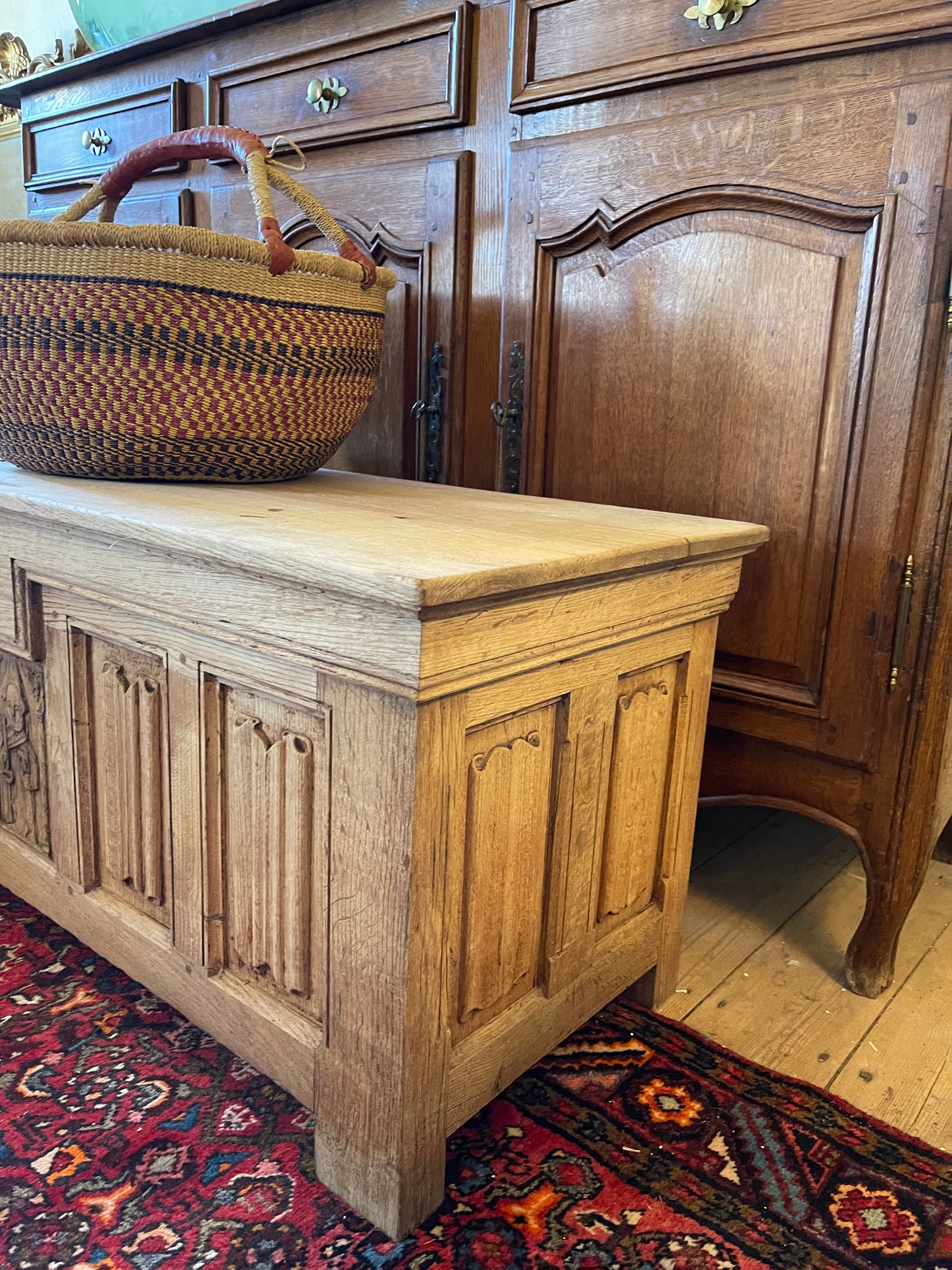 French oak chest