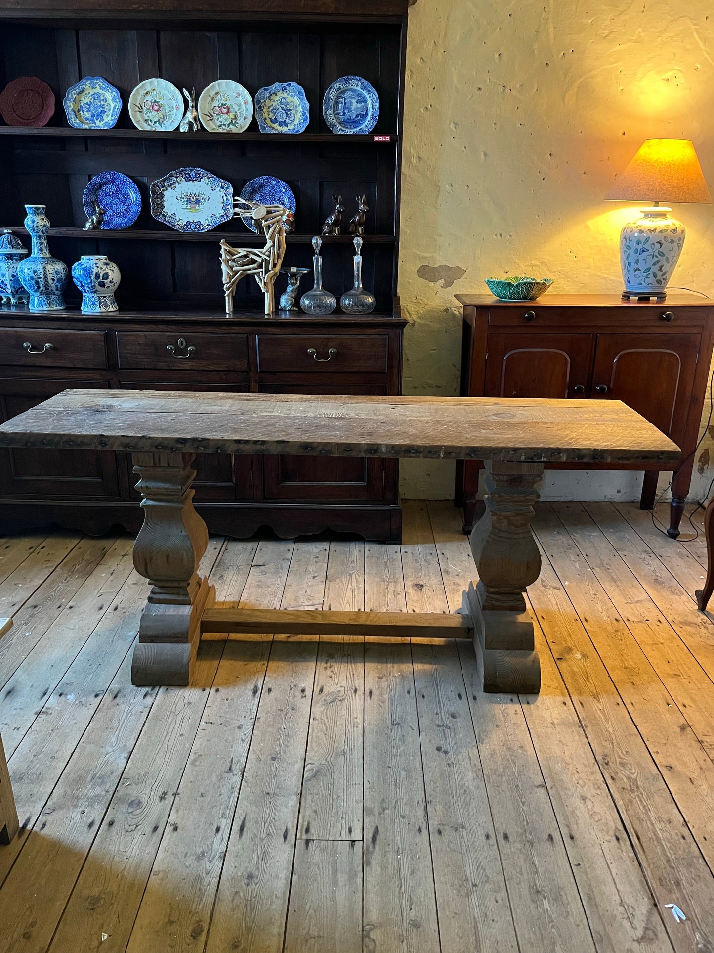 Rustic Farmhouse Hall Table