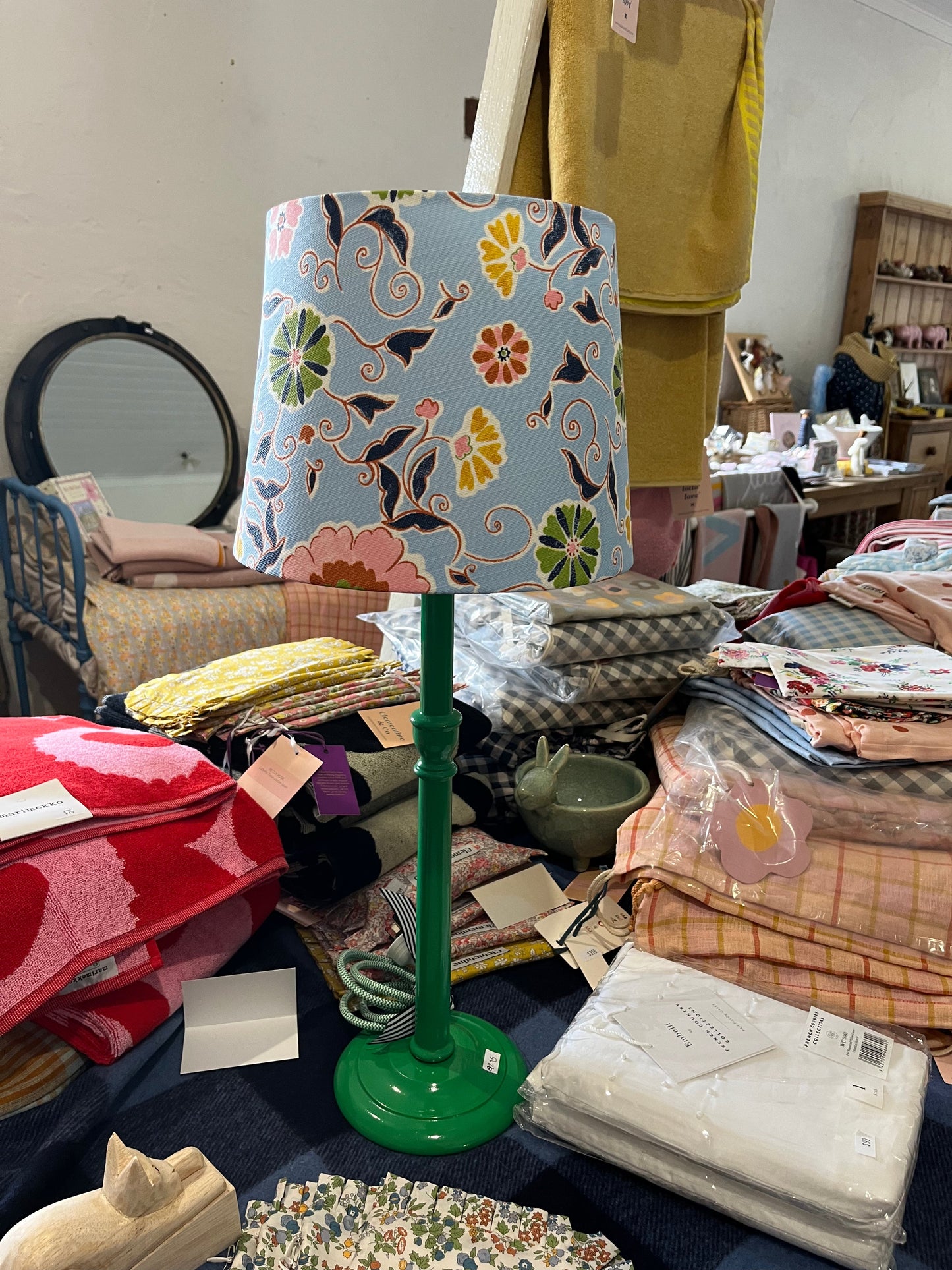 Kelly green Lamp base by Narissa Perks