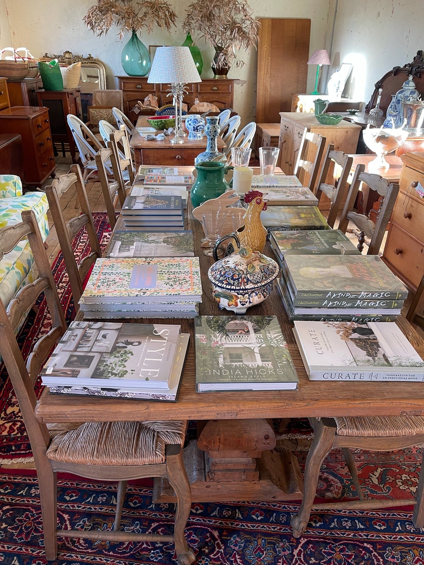 Rustic farmhouse table